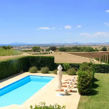 Linnazello - Elegant Pool With Sea View Near Rome/tuscany Villa Tarquinia